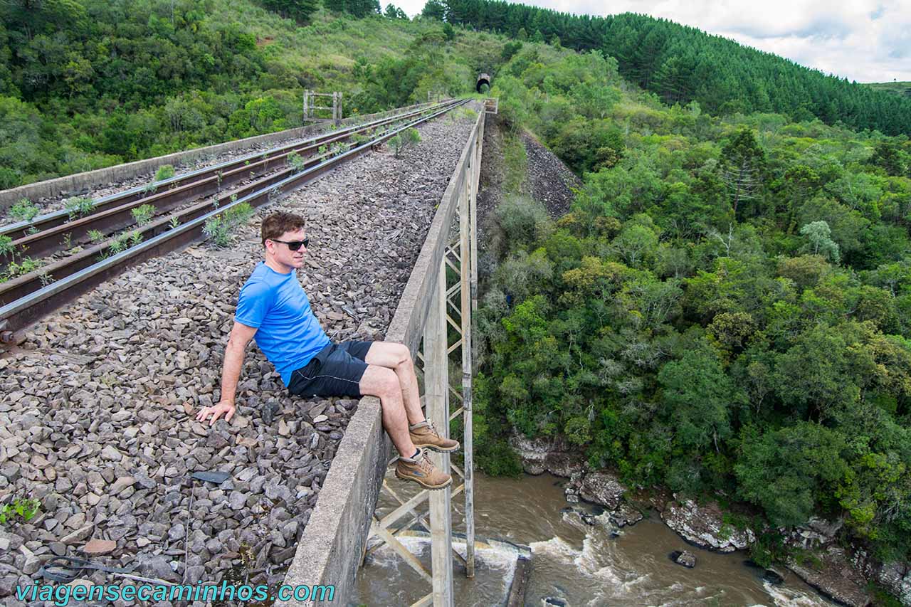 Ponte ferroviária do Rio Santana - Vacaria - RS