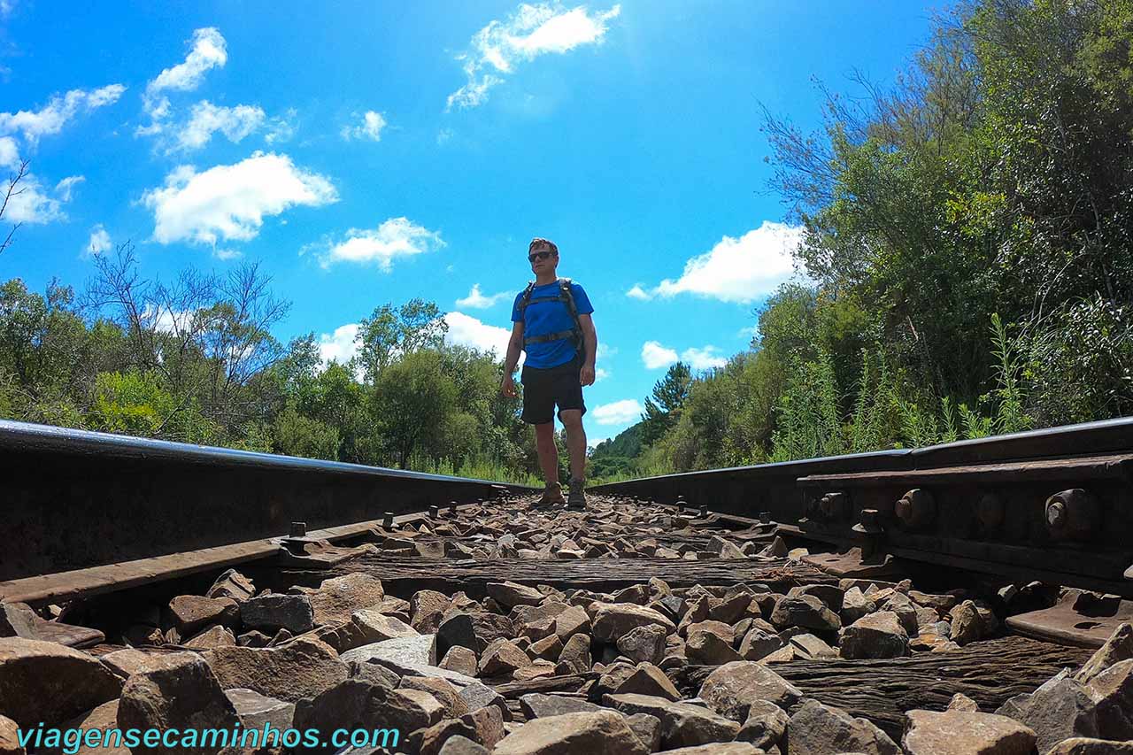 Trilha ferroviária do Rio Santana ao Rio Pelotas