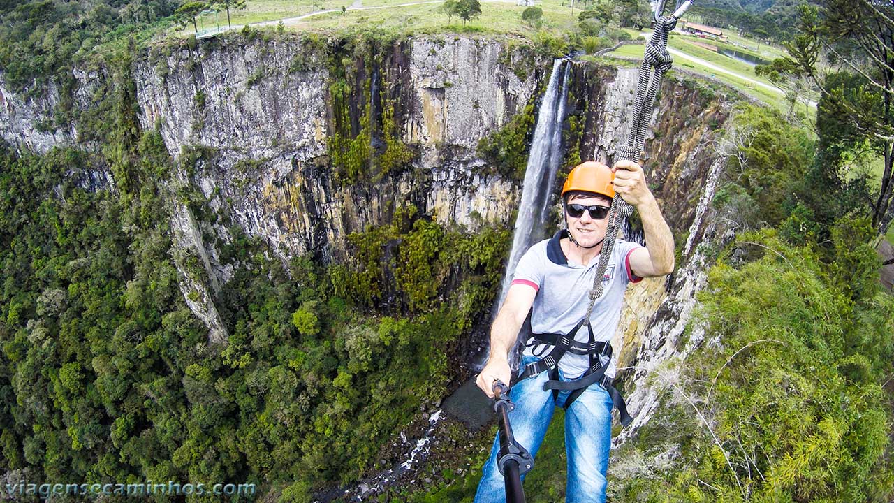 Tirolesa Cascata Avencal - Urubici