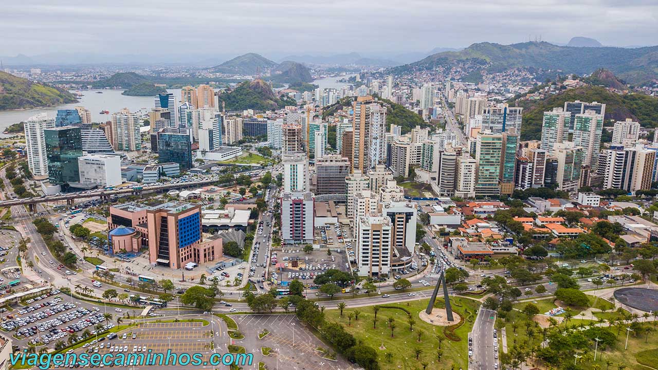 Vista aérea do centro de Vitória