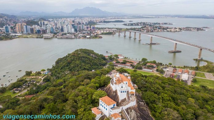 Vista aérea do Convento da Penha