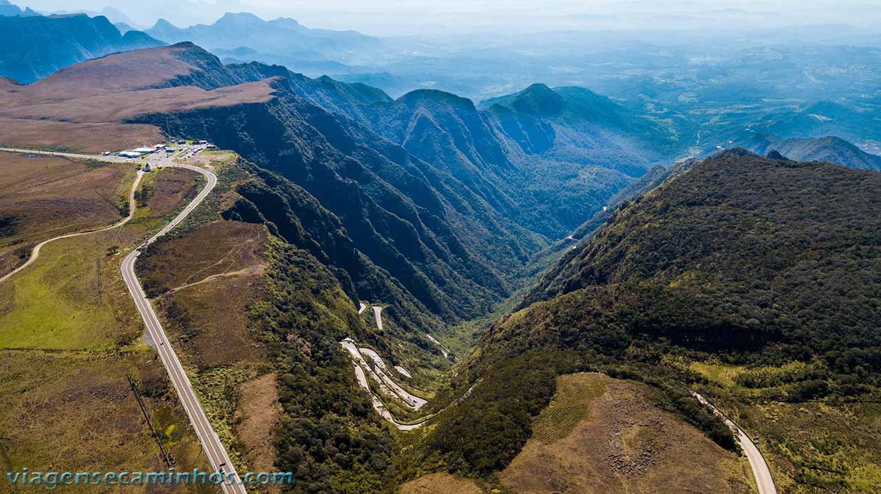 Vista aérea da Serra do Rio do Rastro