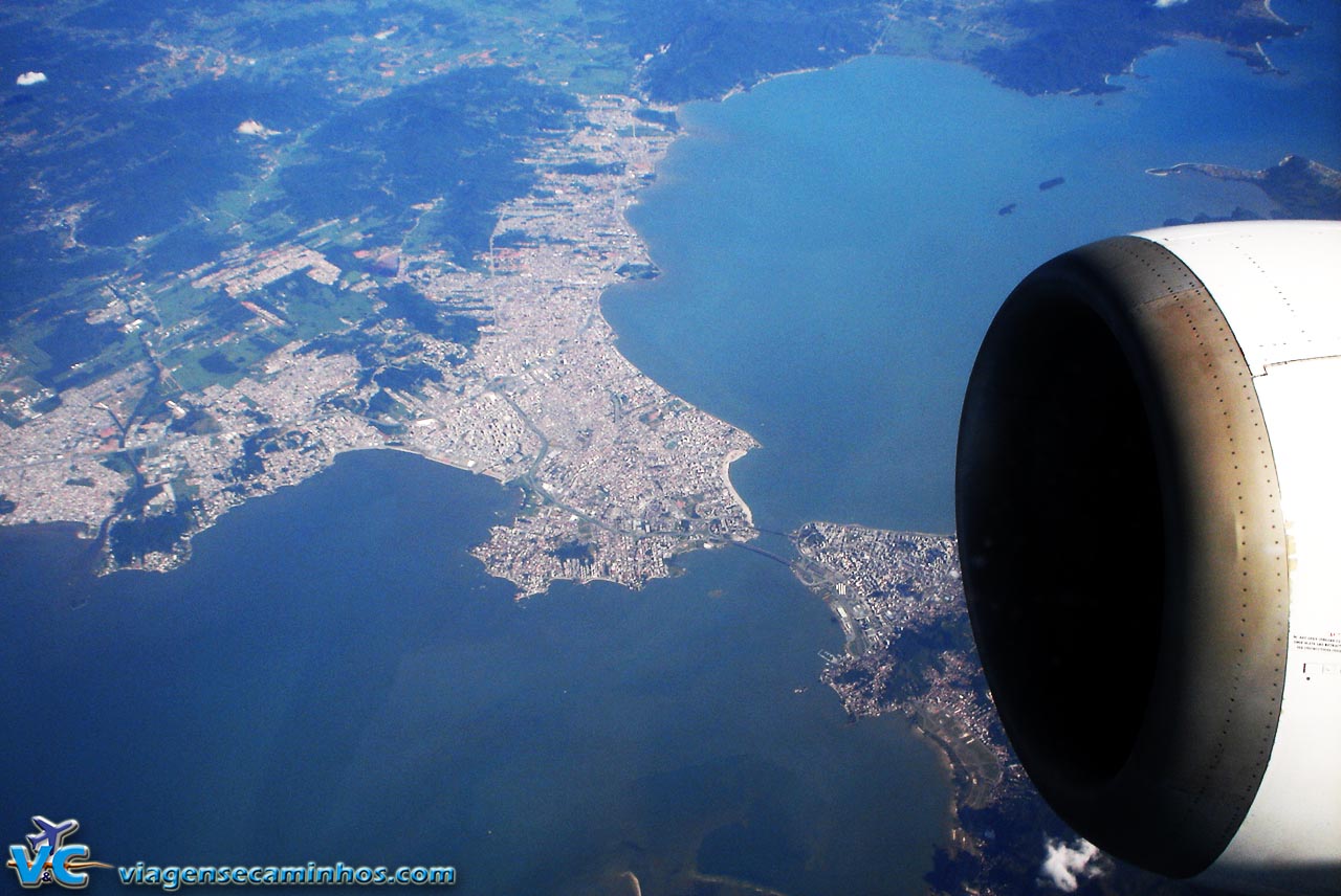 Sobrevoando Florianópolis