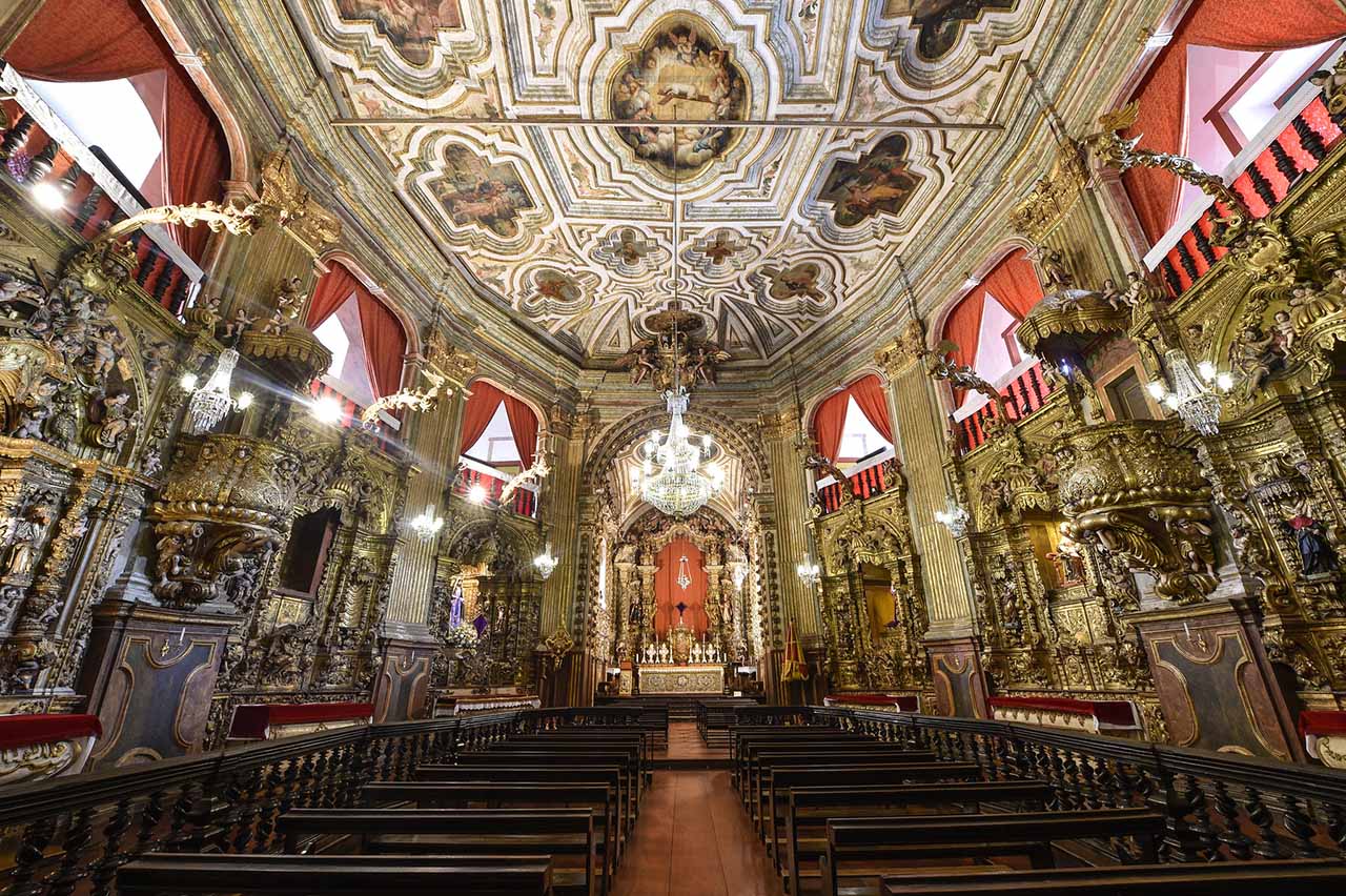 Interior igreja Nossa Senhora do Pilar - Ouro Preto