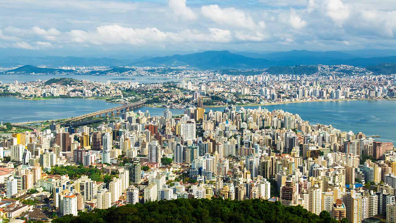 Pontos turísticos de Florianópolis - Vista do Morro da Cruz