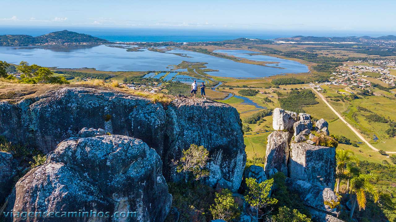 Vista aérea da Pedra Branca - Garopaba