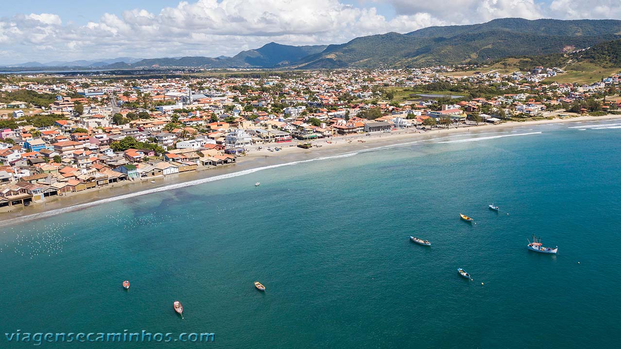 Vista aérea da Praia de Garopaba