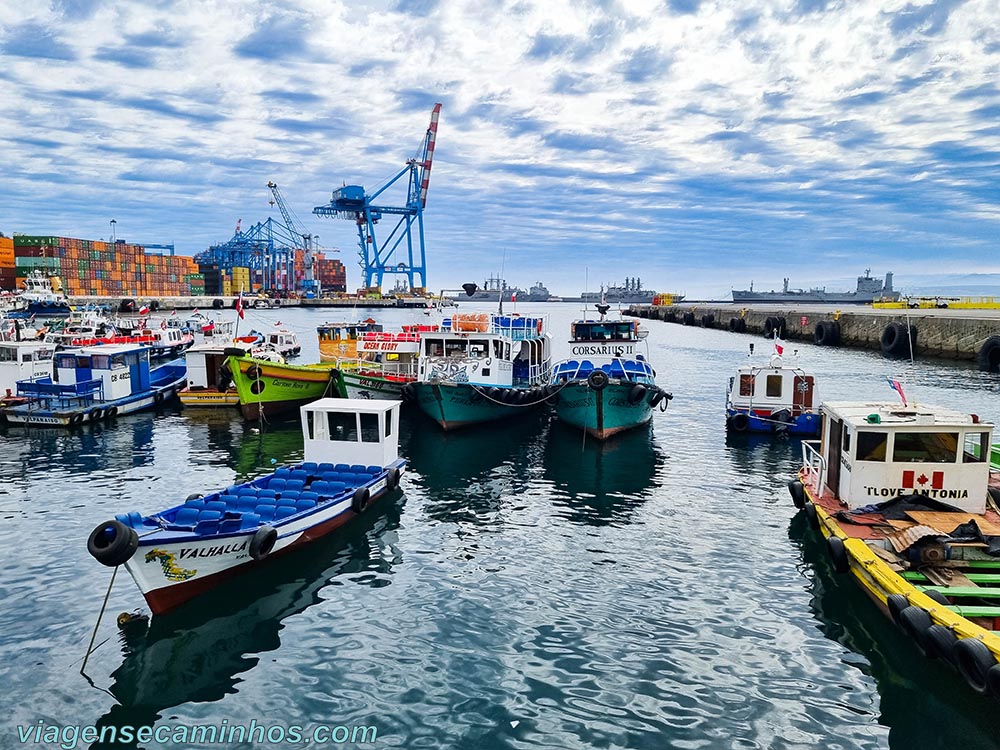 Barcos em Valparaíso - Chile