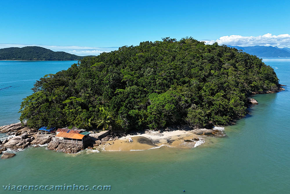 Vista aérea da Ilha de Cocanha
