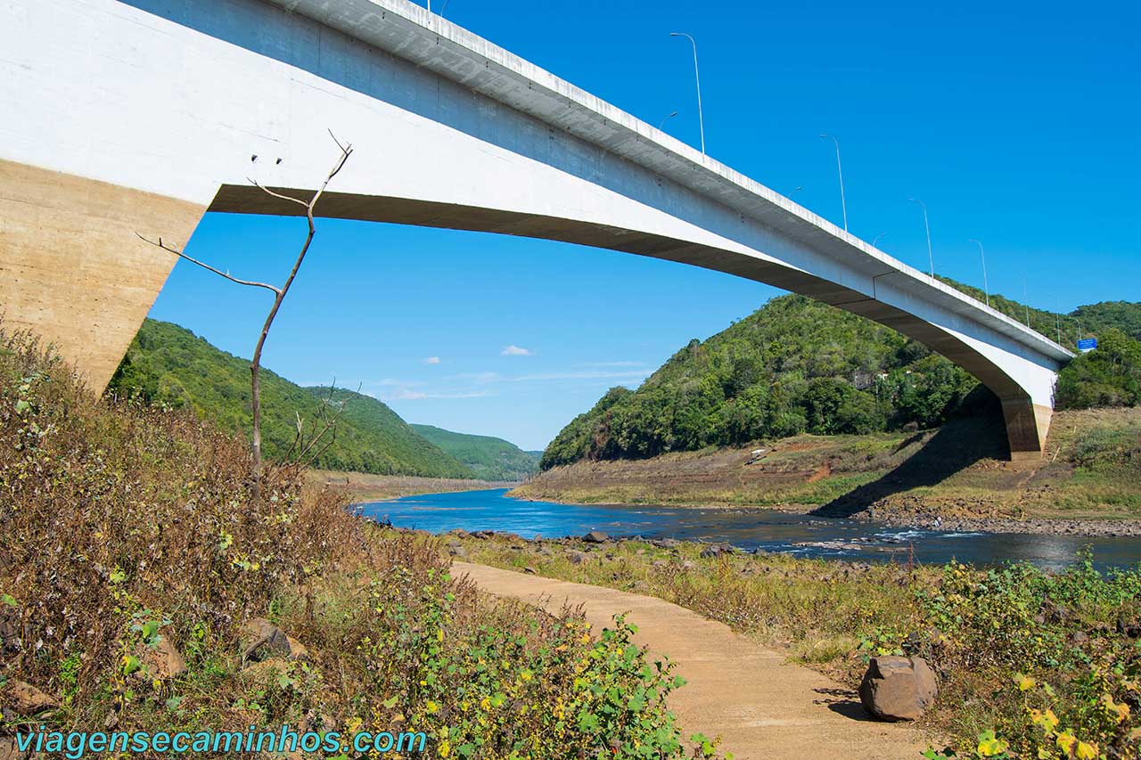 Ponte do Rio Pelotas - Vacaria - Seca de 2020