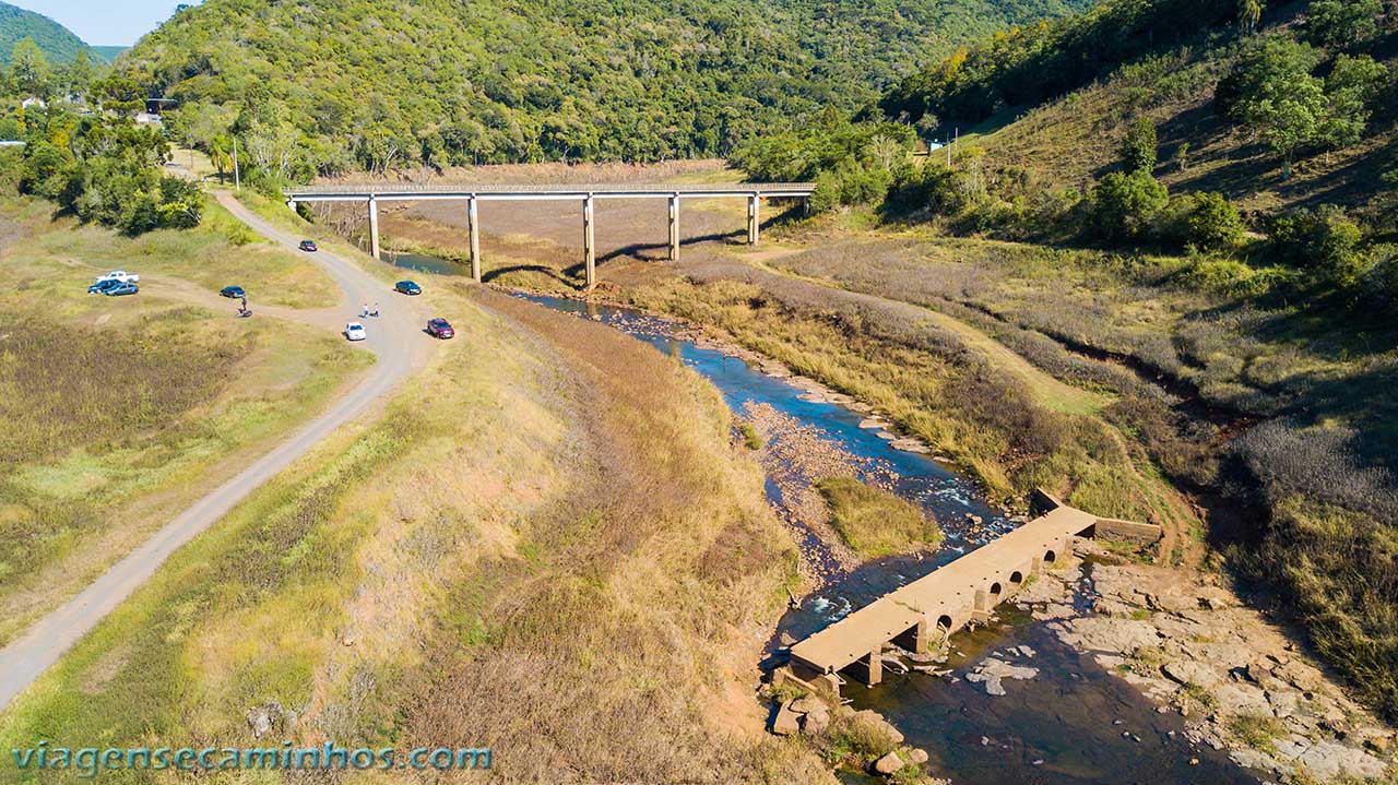 Ponte do Rio Socorro - Vacaria - Seca de 2020