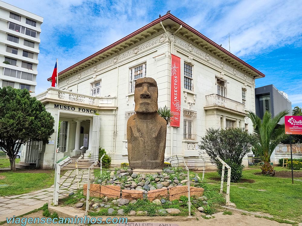 Moai no Museu Fonck - Viña del Mar
