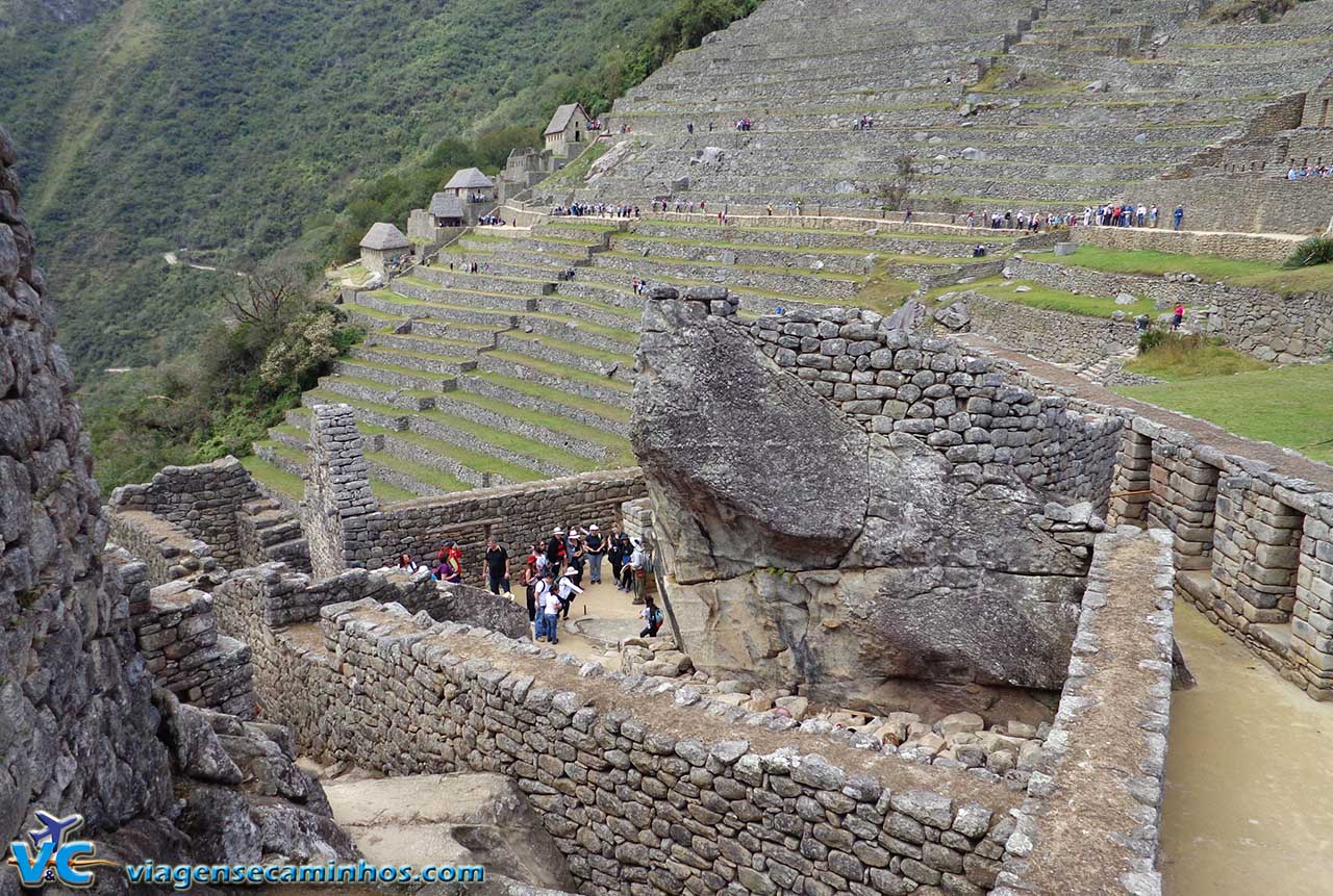 Construções de pedra em Machu Pichu - Peru