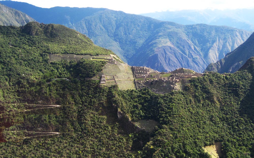 Machu Pichu vista da montanha Putucusi