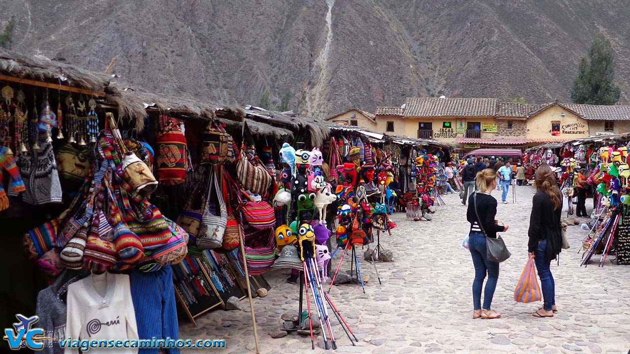 Mercado de artesanato de Ollantaytambo