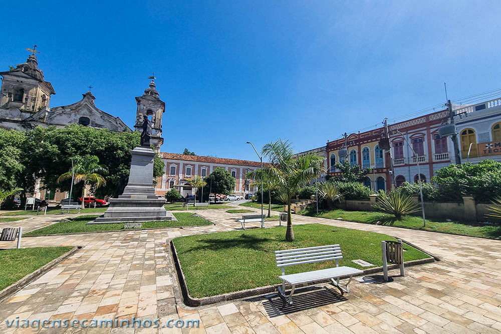Casario histórico na Praça da Mercês - Belém do Pará