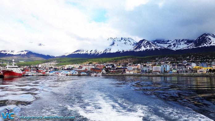 Ushuaia vista do Canal de Beagle