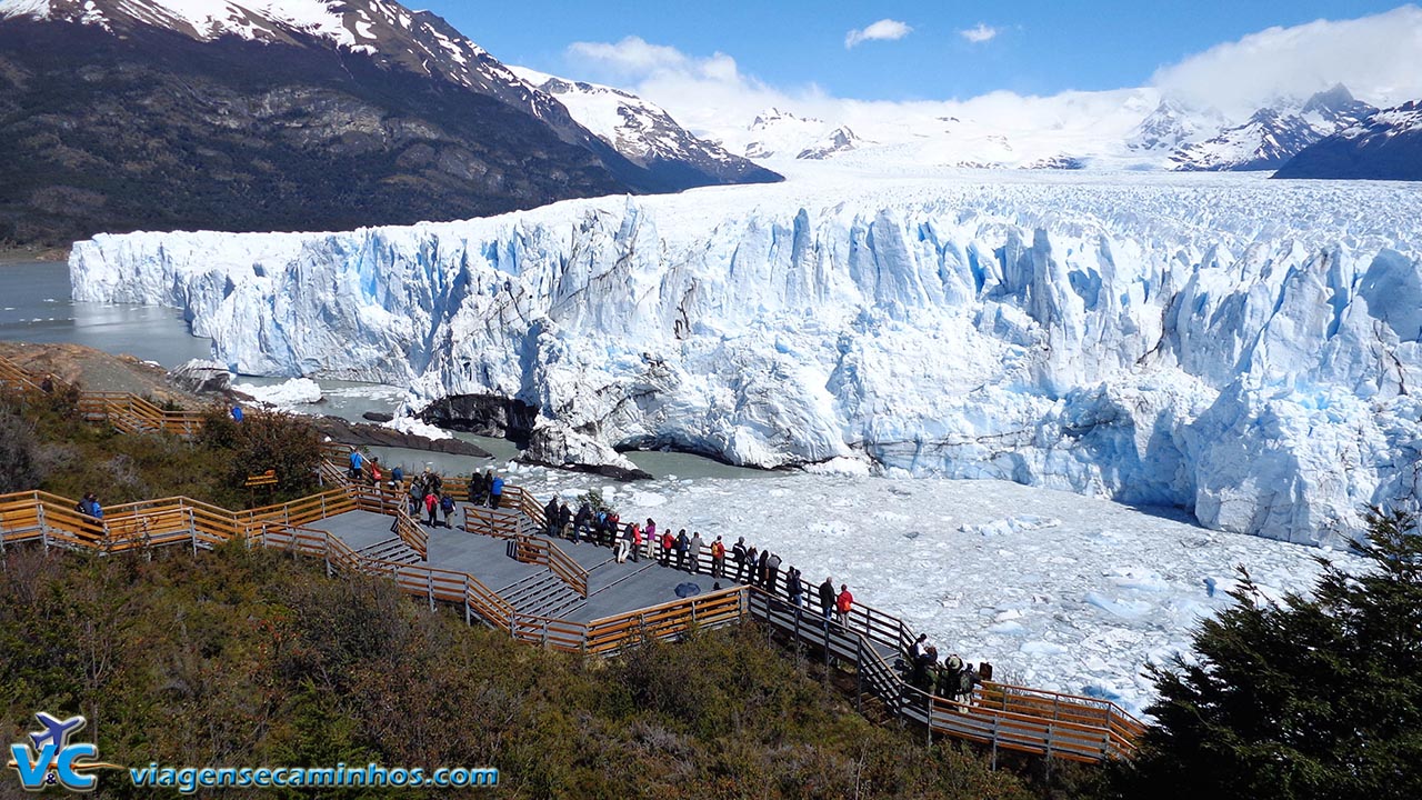 Vista espetacular do Glaciar Perito Moreno