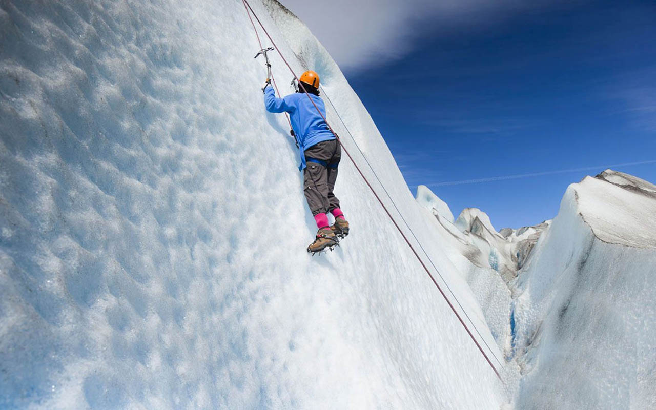 Escalada no Glaciar Viedma