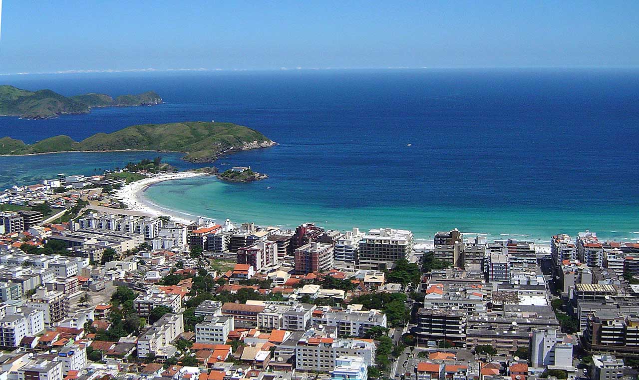 Vista aérea da Praia do Forte