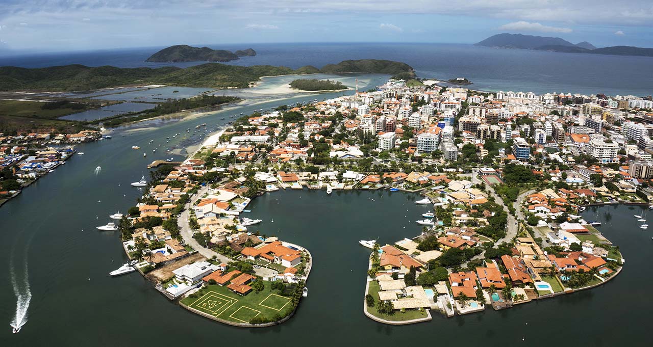 Vista aérea de Cabo Frio