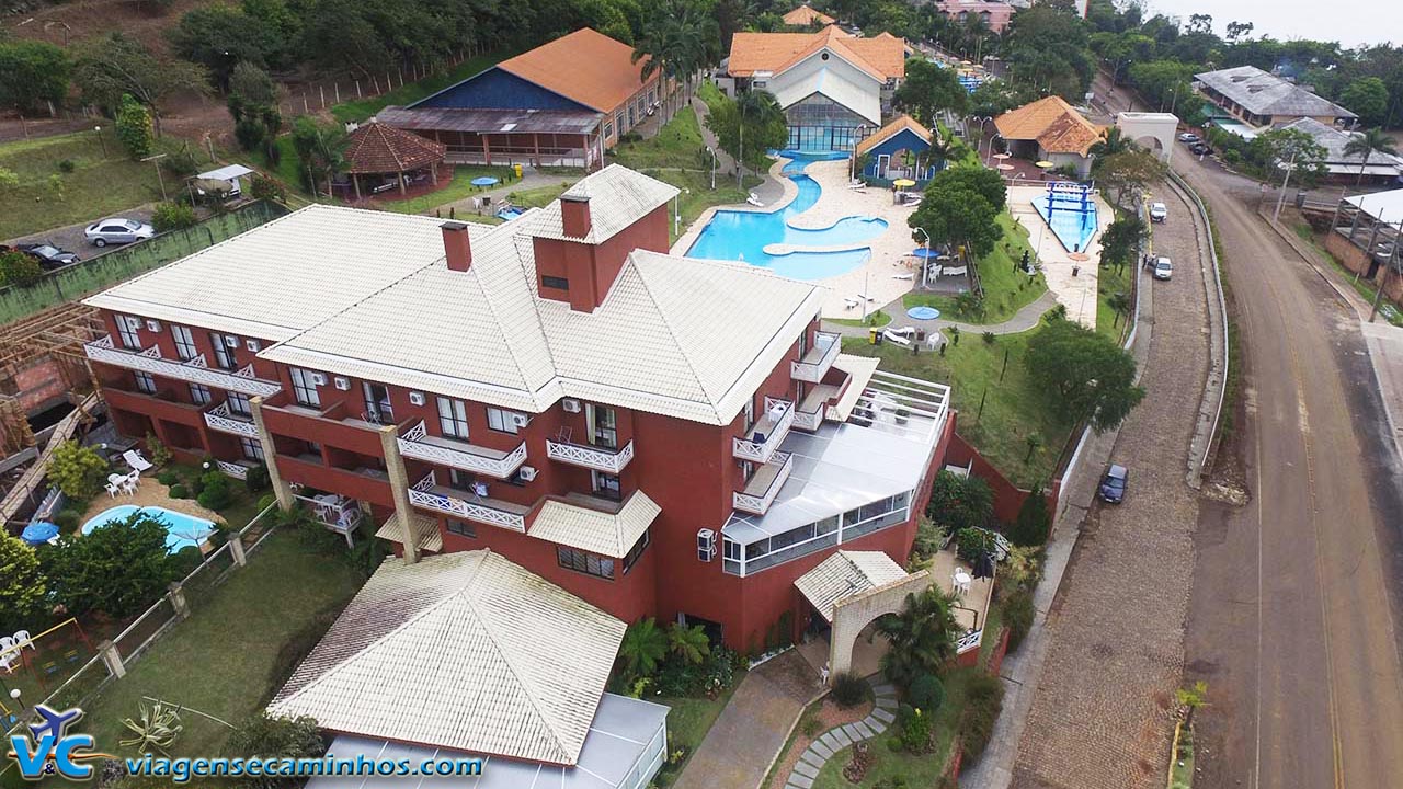 Vista aérea do Hotel Balneário por nosso drone