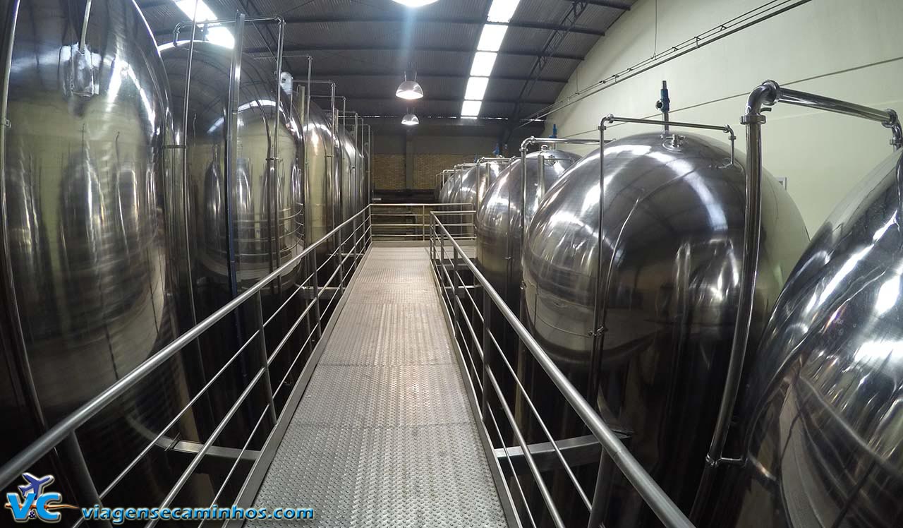 Tanques de fermentação da Chandon
