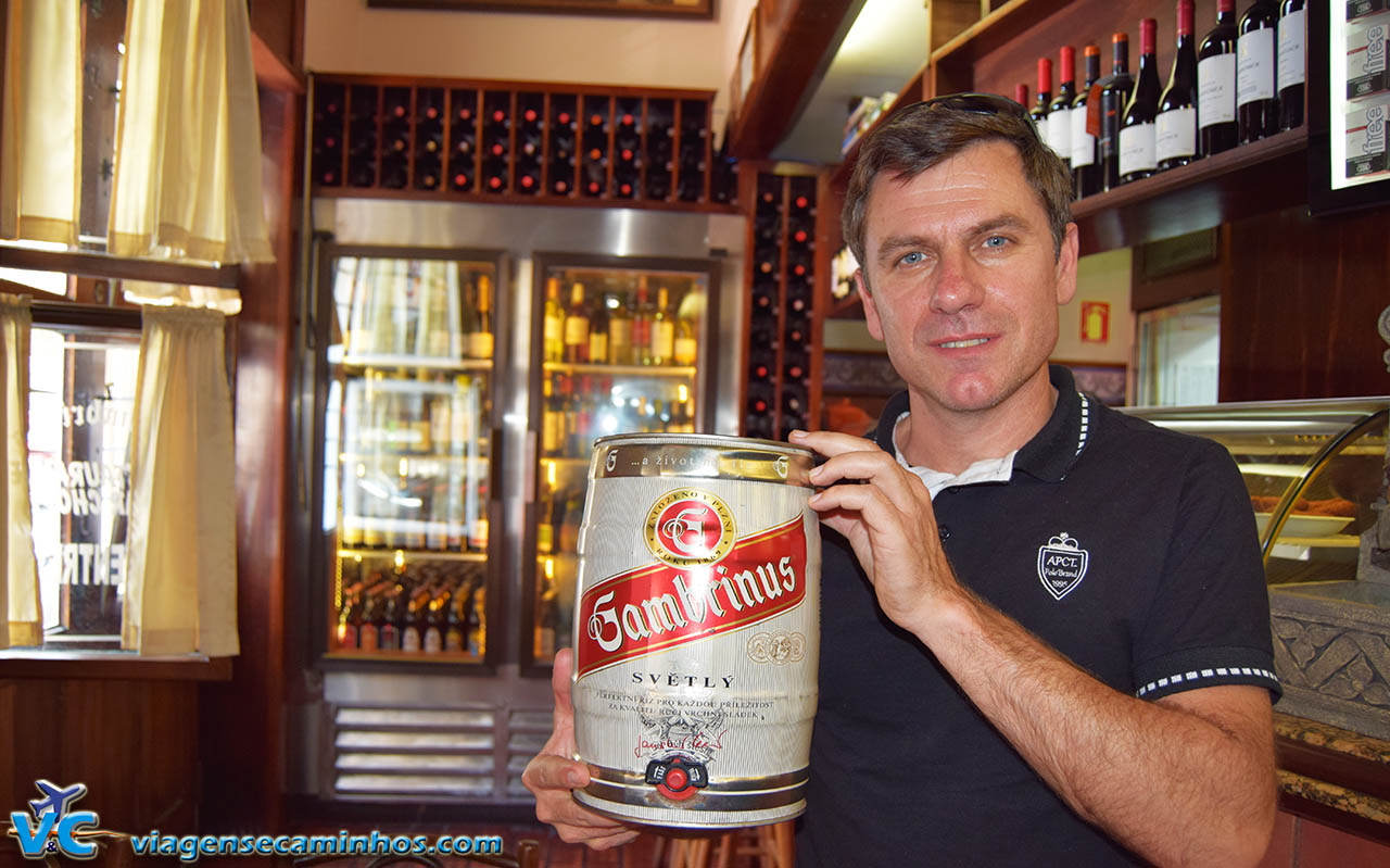 A famosa cerveja Gambrinus da República Checa