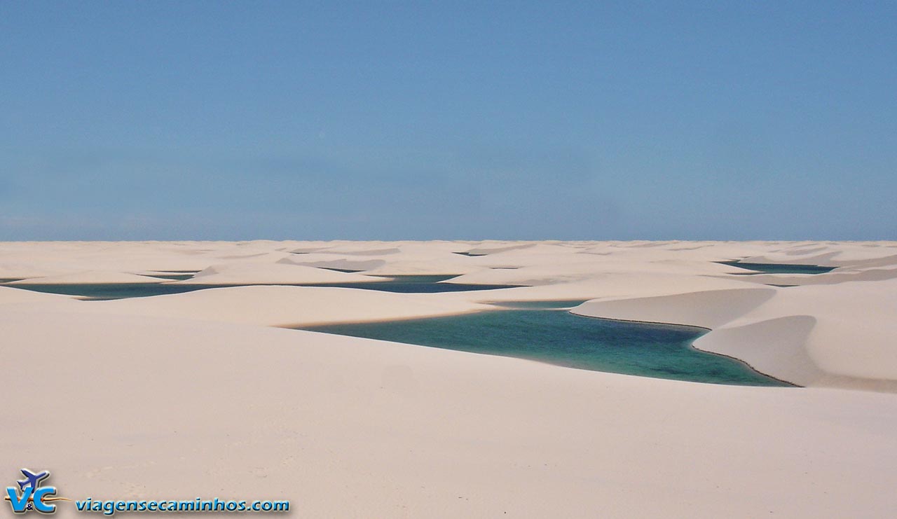 Deserto com lagoas - Lençóis Maranhenses