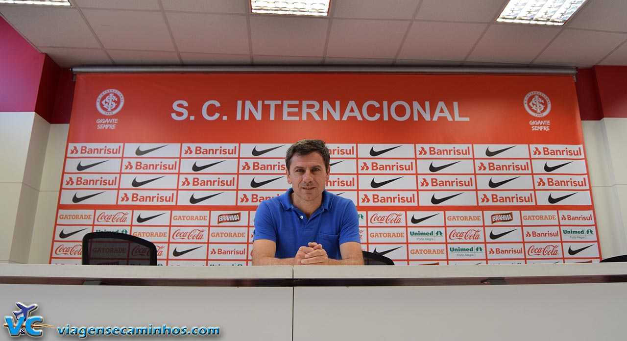 Sala de imprensa do estádio Beira Rio