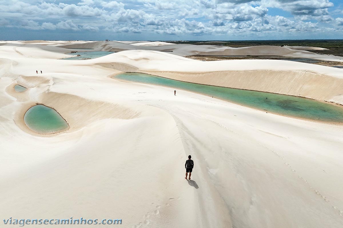 Lençóis Maranhenses na área da Lagoa Azul