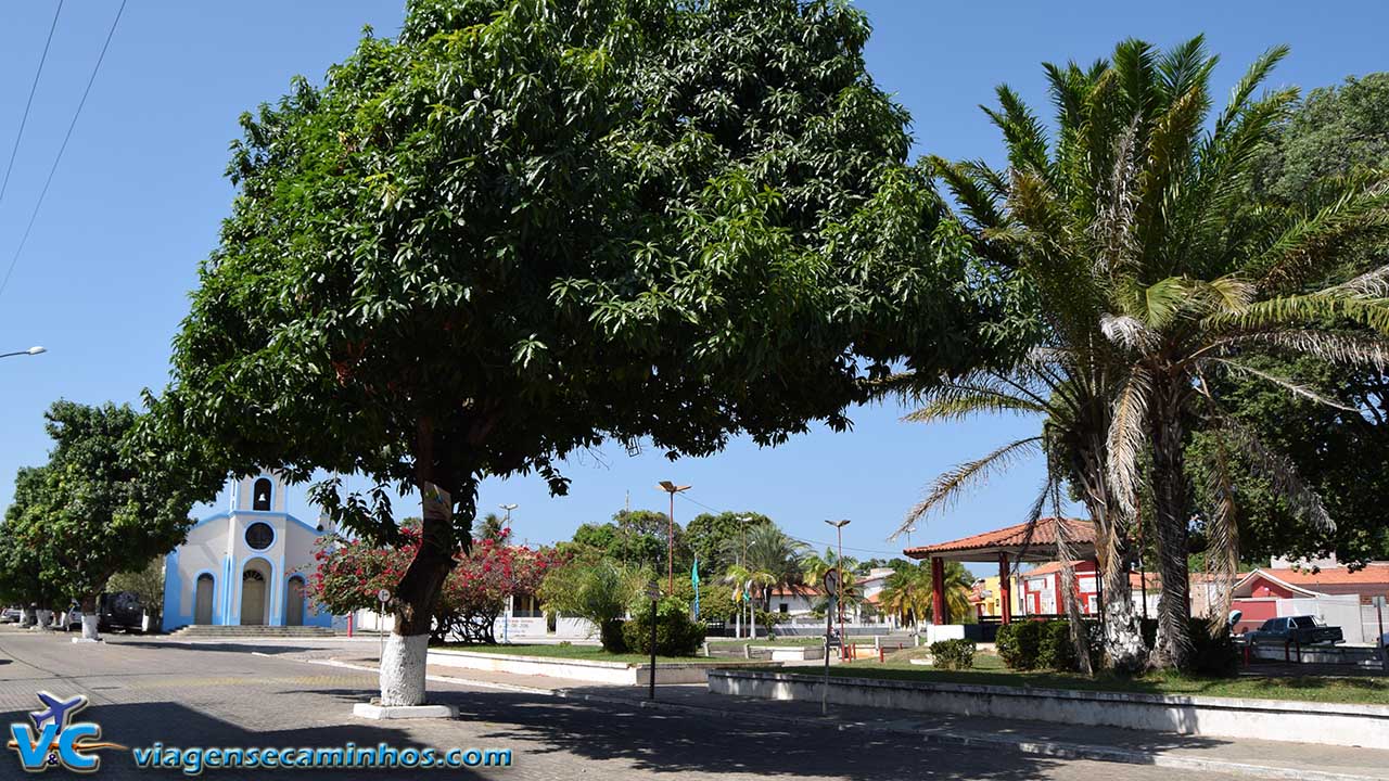 Praça central de Barreirinhas