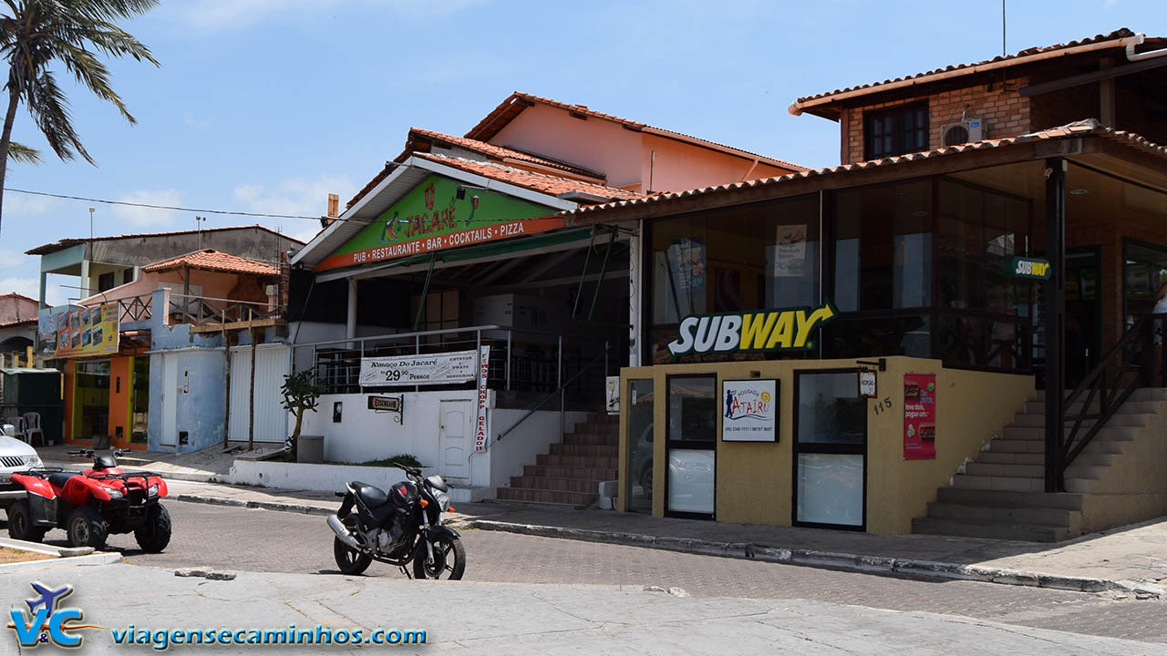 Restaurantes na avenida Beira Rio