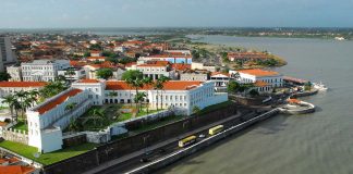 Vista aérea do centro histórico de São Luís