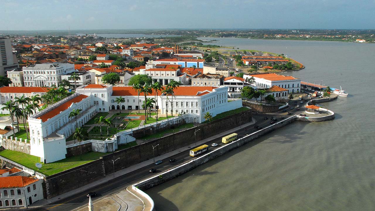 Vista aérea do centro histórico de São Luís