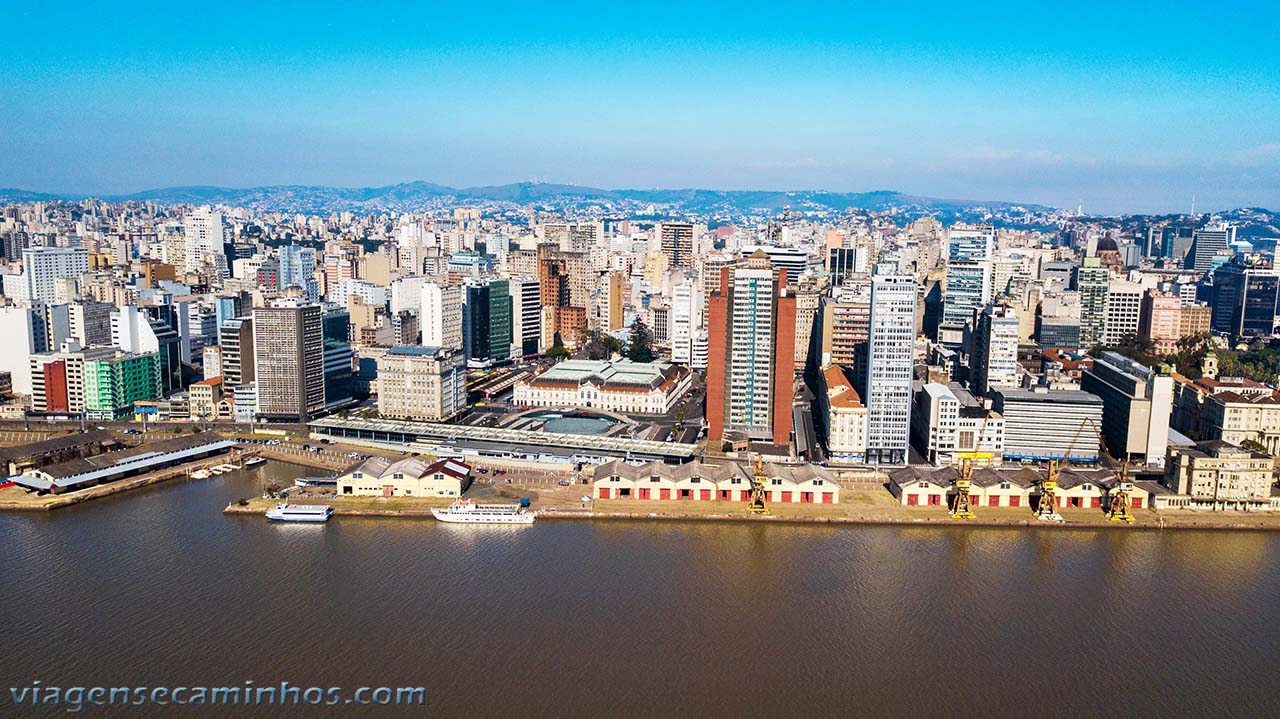 Vista aérea de Porto Alegre