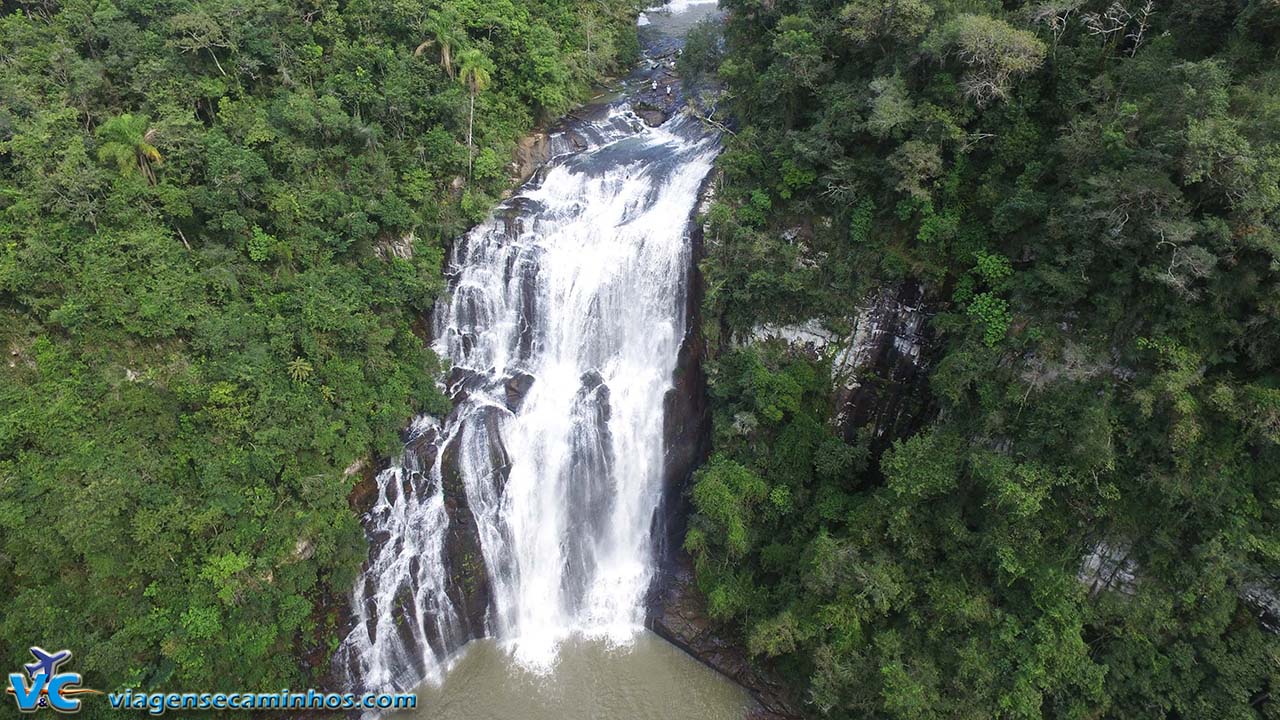 Voo DJI Phanton 3 Advanced, na cachoeira da Usina, em Campestre da Serra - RS