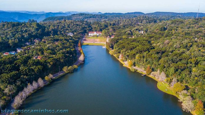 Vista aérea do Lago São Bernardo - São Francisco de Paula