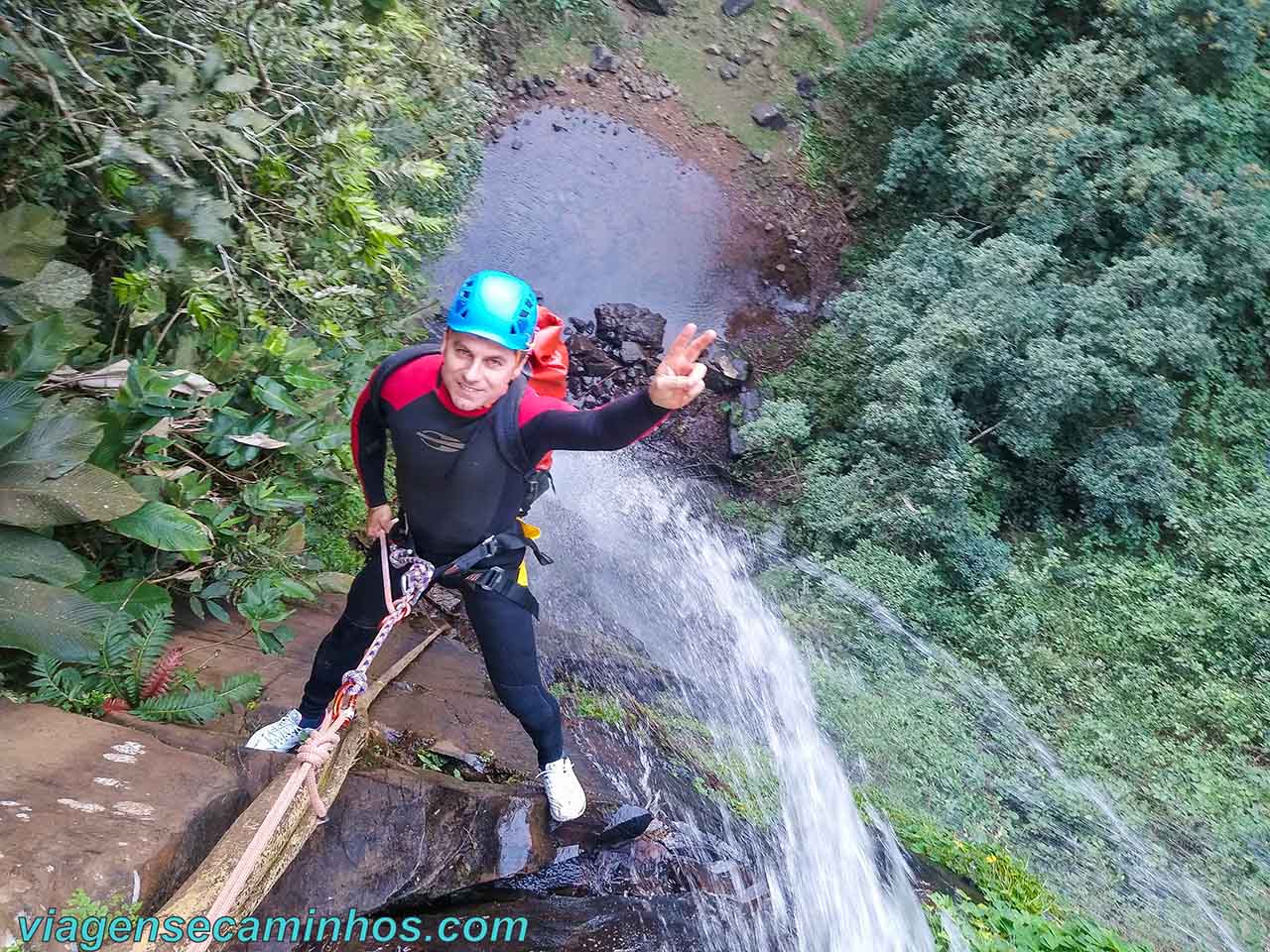 Canionismo na Cachoeira magia das Águas - Praia Grande