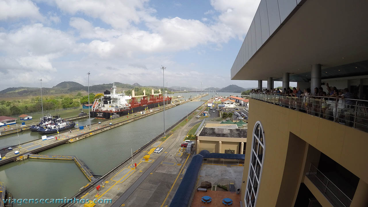 Mirante das eclusas de Miraflores - Canal do Panamá