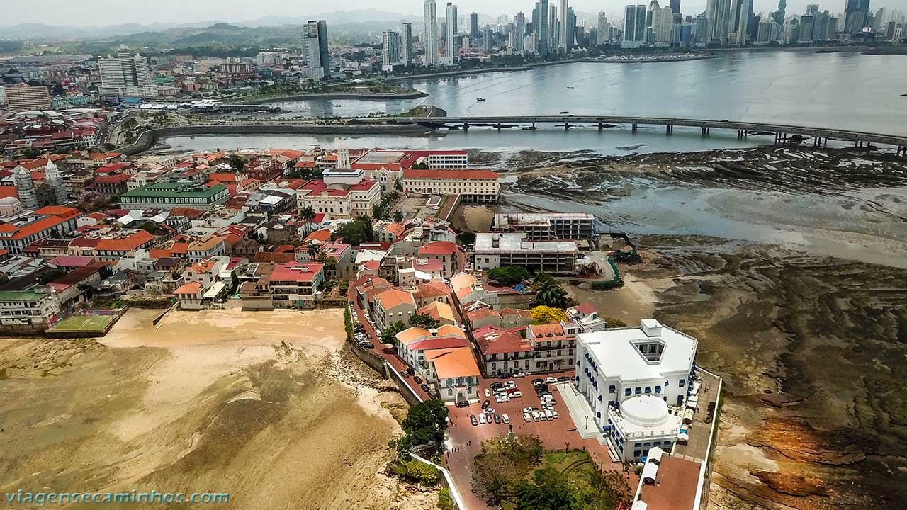 Vista aérea do Casco Viejo - Panamá