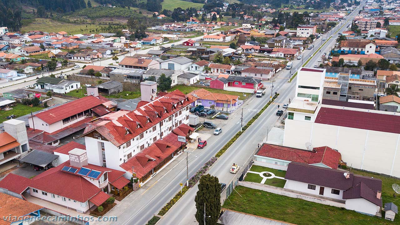 Vista aérea do Urubici park hotel