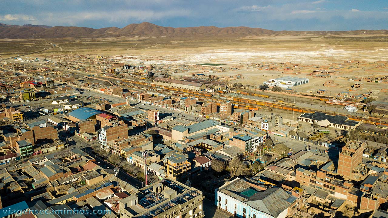 Vista aérea de Uyuni - Bolívia