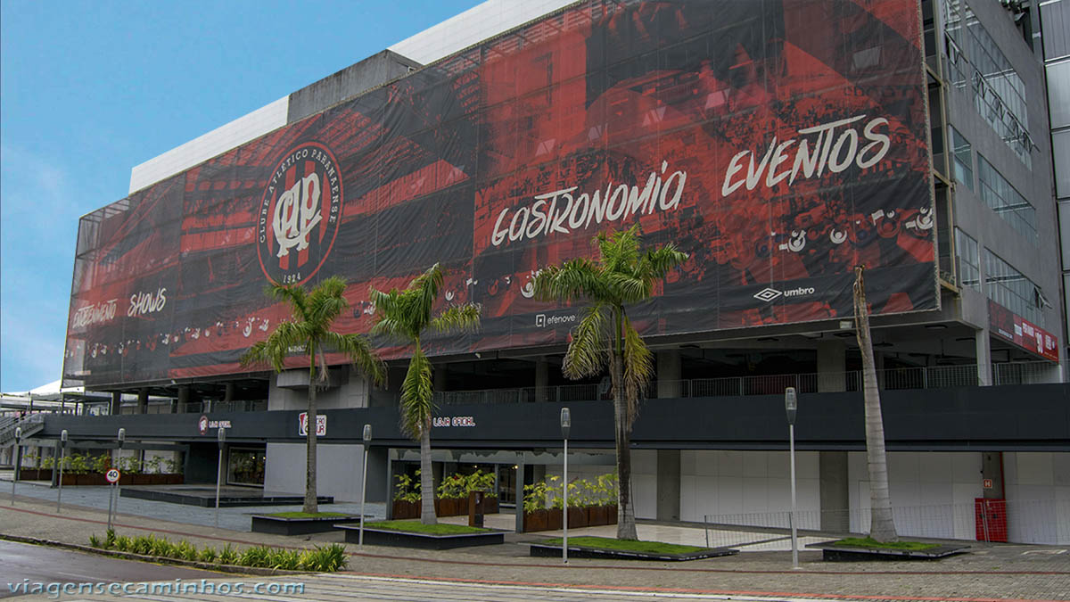 Faxada Arena da Baixada