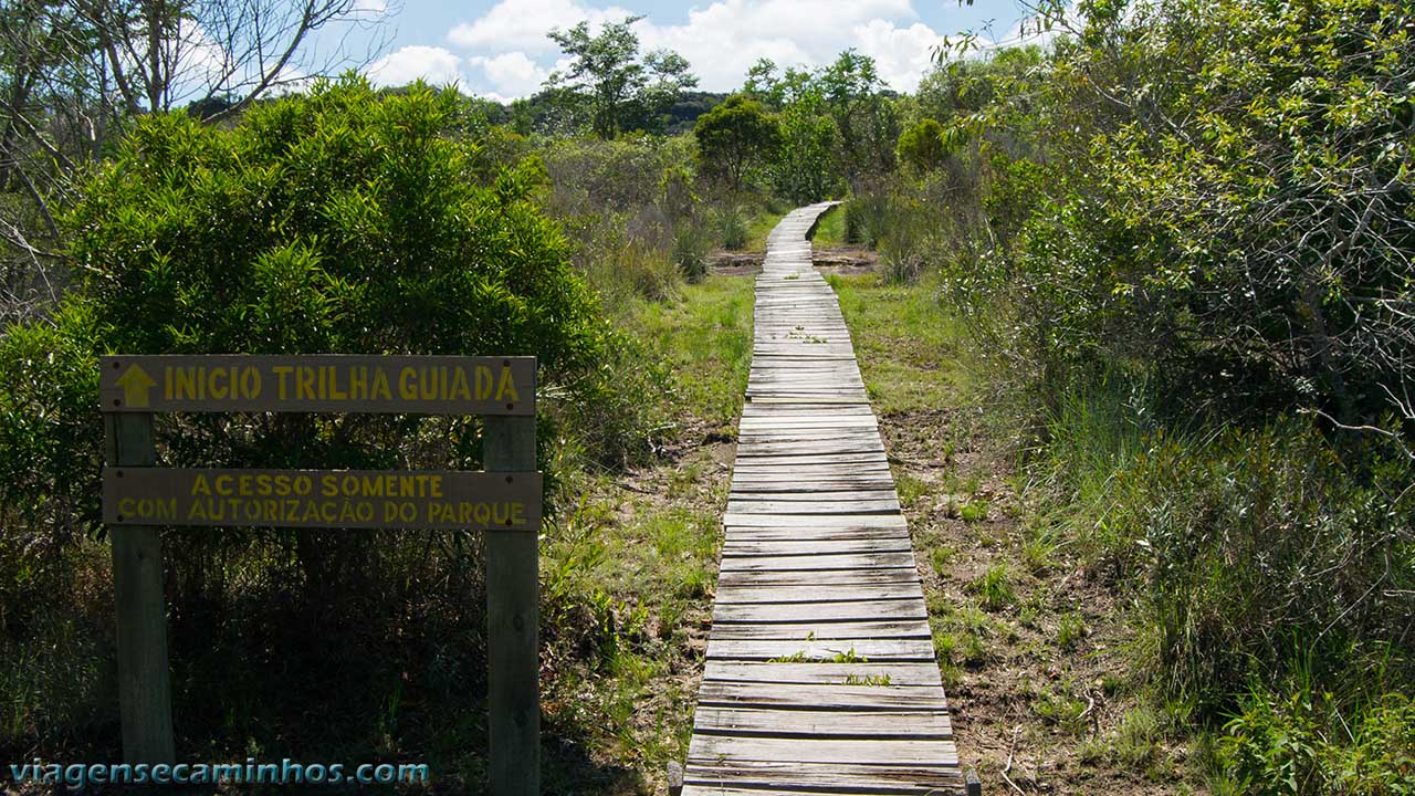 Trilha guiada do Parque Guartelá