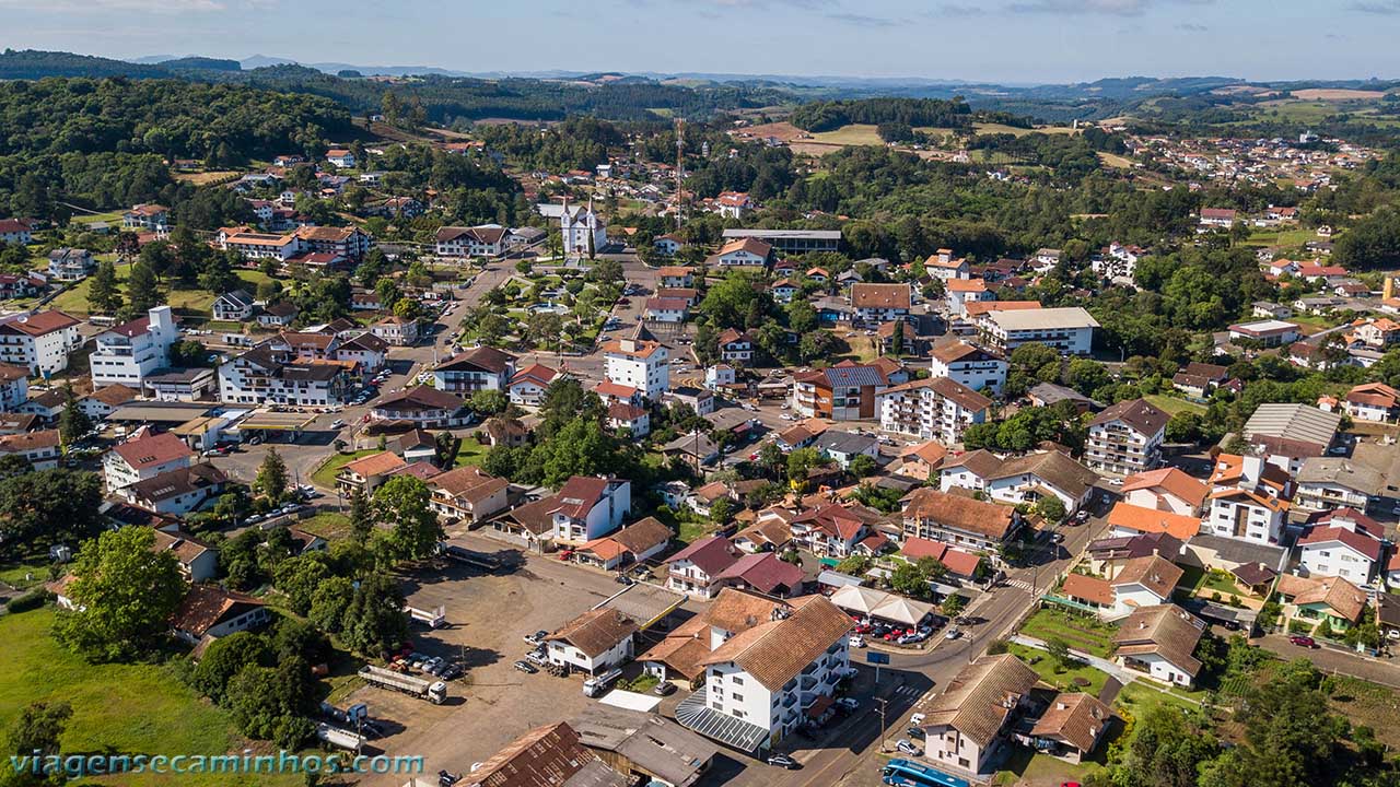 Vista aérea de Treze Tílias