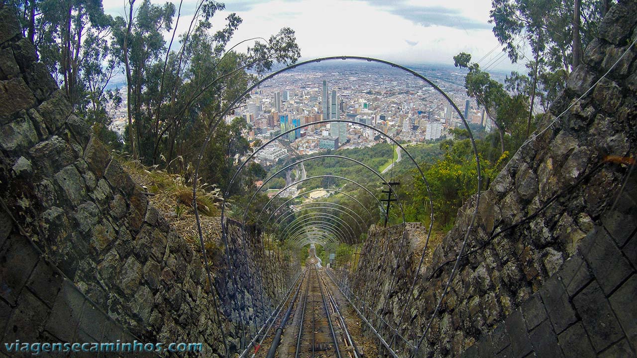 Bogotá vista do funicular
