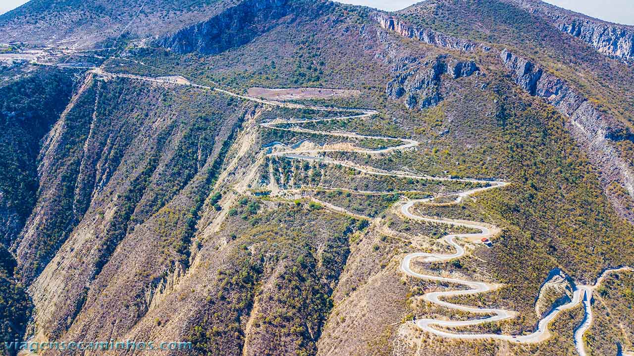 Estrada do cânion Tolantongo - México