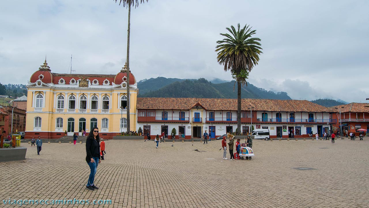Praça da cidade de Zipaquirá