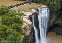 Vista aérea do Salto Barão do Rio Branco - Prudentópolis